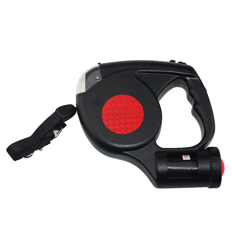 16ft Automatic Retractable Dog Leash Pet Collar With 4 LED Light & Garbage Bags Popular