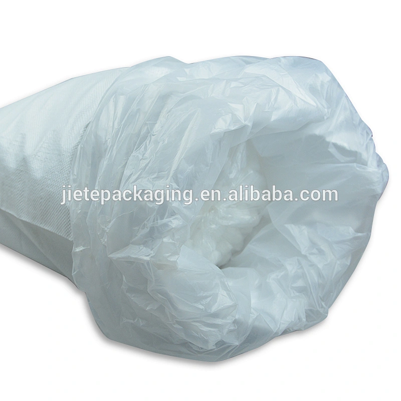 Moisture proof white pp woven sugar bag with liner for chemical,cement,mortar,tile adhesive, wall putty powder