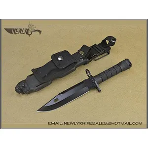 Custom Made Titanium Alloy Handle Wood Handle Combat Knife