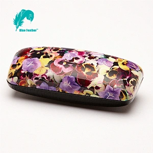 Customized Hard Glasses Case with Multicolor Floral Patterns for Ladies