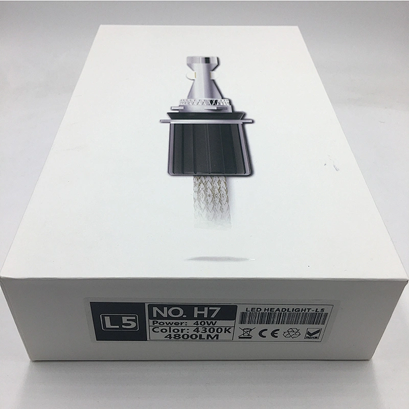 Car Accessories led headlight bulb L5 H7 4300K 4800LM Auto Led Fount Lamp