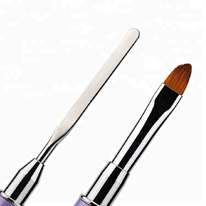 Custom Logo Double-ended Painting Gel Makeup Acrylic Nail Brush Nail Art Brush Set Professional