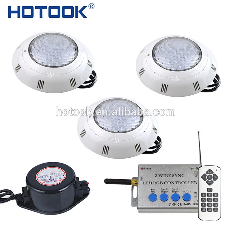 HOTOOK Remote battery switch 12 volt submersible led light  Focos de Superficie Above LED Swimming Pool LED