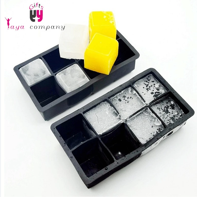 custom Eco-friendly reusable diamond shape silicone ice cube tray