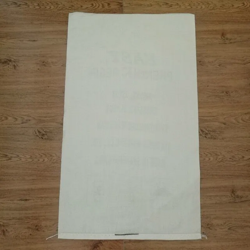Industrial white woven bag 50kg for cement packaging
