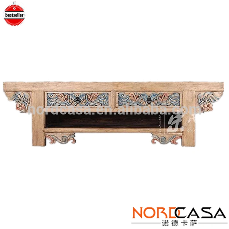 wholesale china antique hand carved TV Cabinets