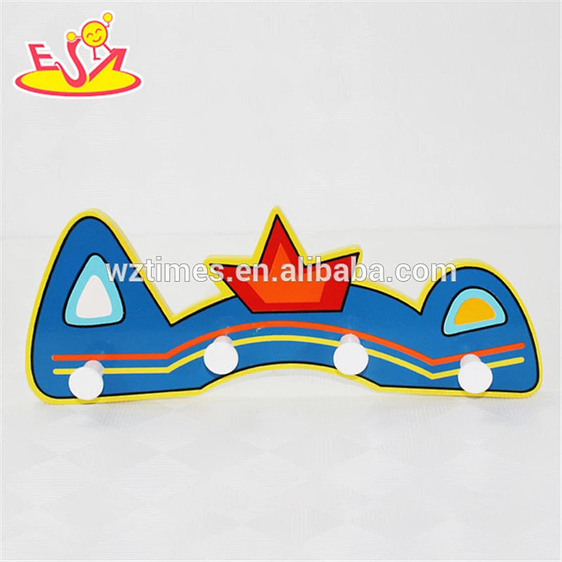 wholesale high quality colorful wooden kids hook for sale W09B041