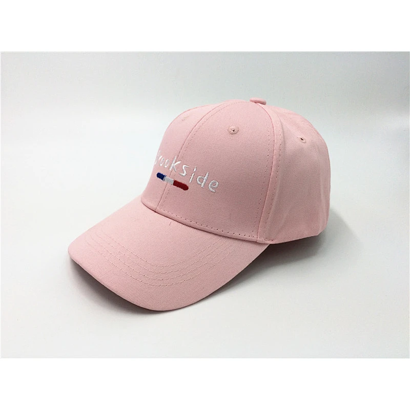 Hot sales 100% cotton creamy colour metal buckle curved Cap