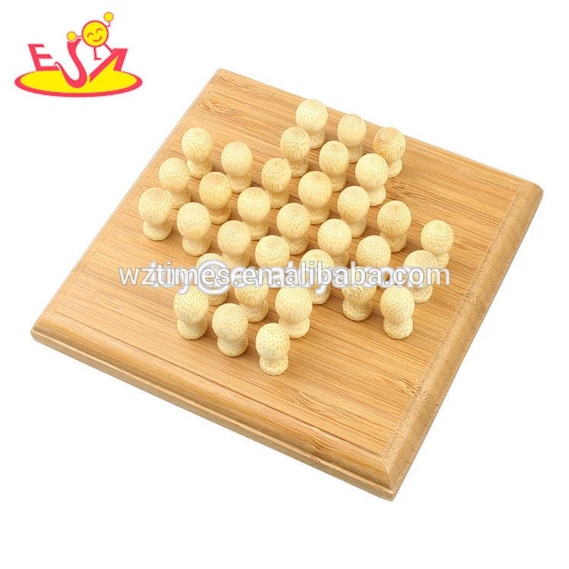 Wholesale intelligent kids wooden chess game new fashion children wooden chess game W11A018