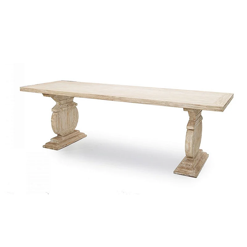 chinese antique reclaimed bleached kitchen furniture dining table