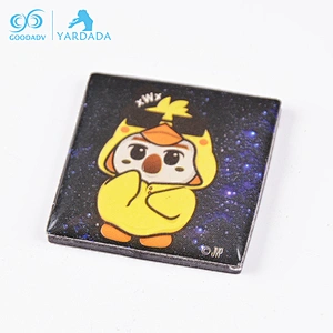 Wholesale Home Square Lovely Memorial Printing Logo Epoxy Fridge Magnet