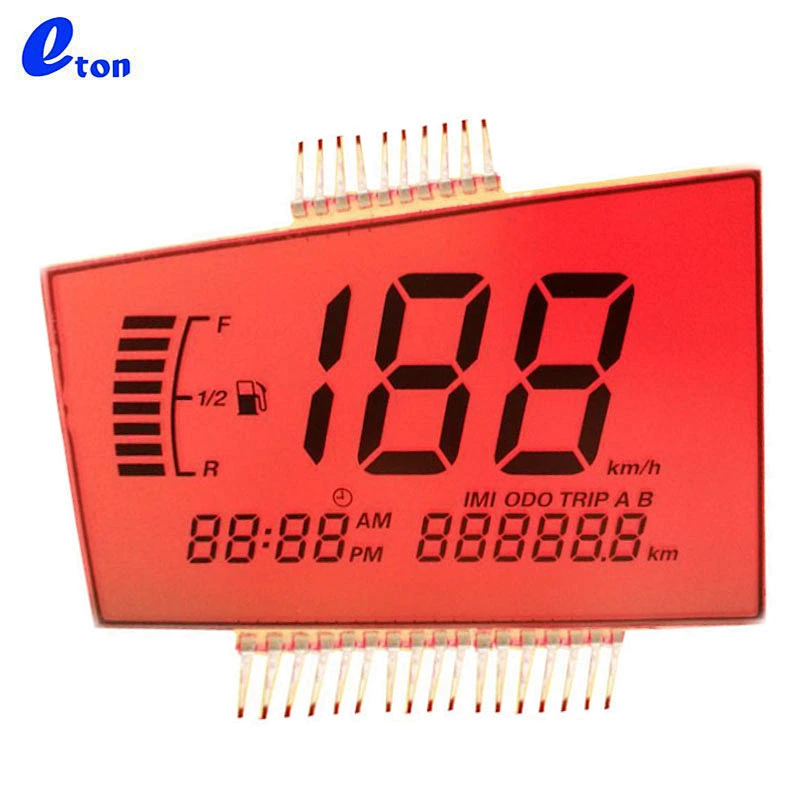 monochrome motorcycle speedometer htn lcd display