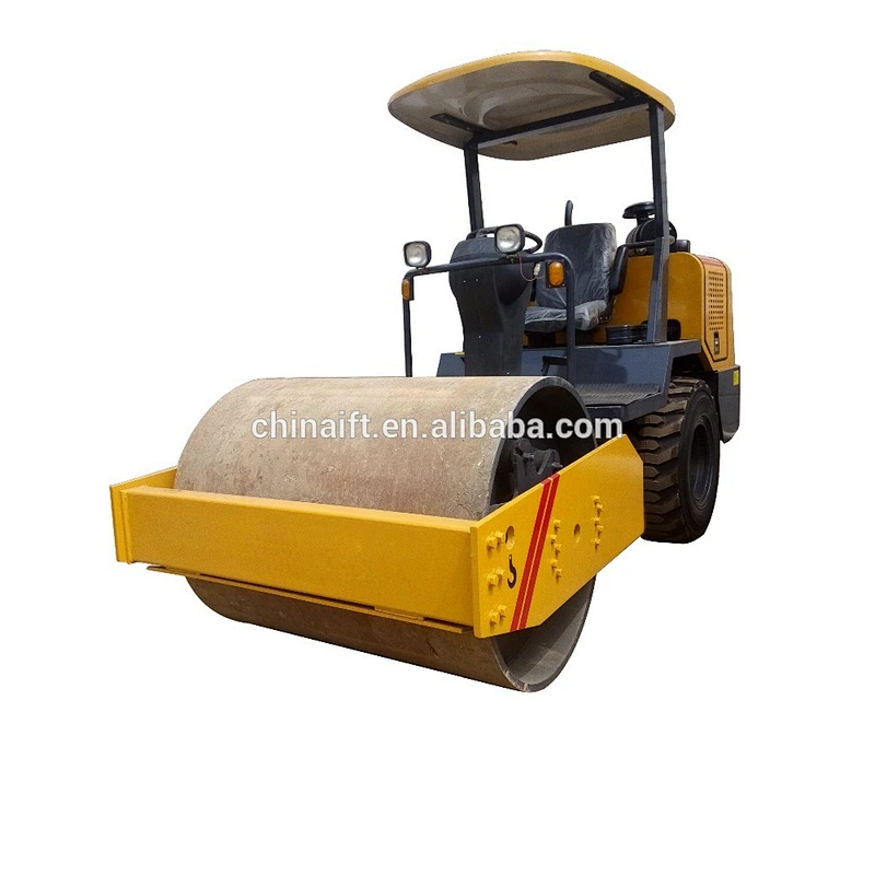 China supplier JINING 3500KG single drum vibratory rollers with cab