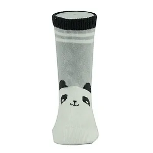 High Quality Cotton Jacquard Panda Animal Pattern Children Tube Socks