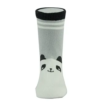 High Quality Cotton Jacquard Panda Animal Pattern Children Tube Socks