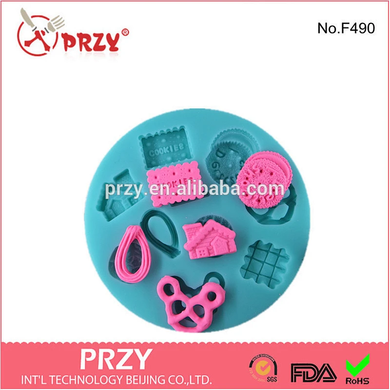 F490 PRZY Fondant silicone cake molds , high quality silicone cake pop molds