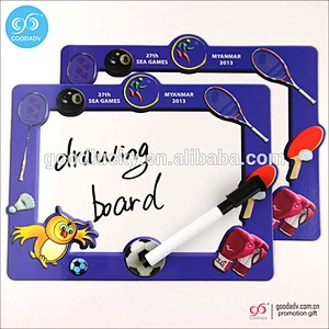 Wholesale fridge magnet mini whiteboard custom cheap kids erasable writing board