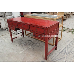 chinese antique style console table five drawer hotel console table