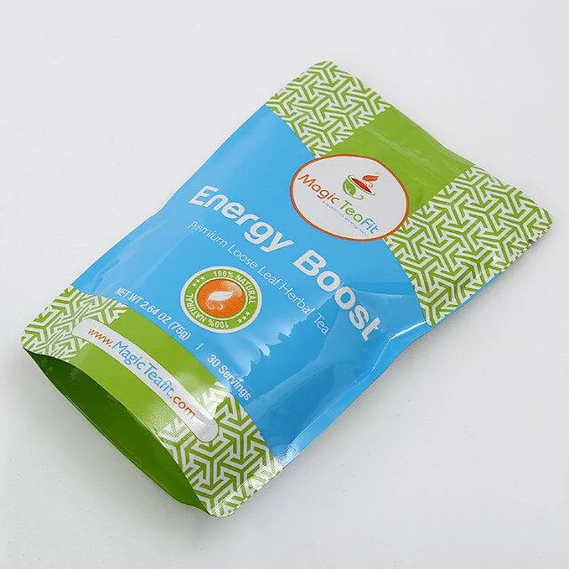 Green PE bag for snack packaging wholesale
