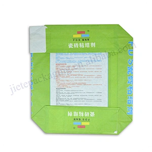 Industrial use stand up 3 layer kraft paper cement packing bag for volcanic ash,fly ash,dry mortar