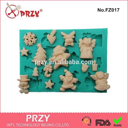 Interesting Christmas series of silicone cake mould