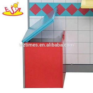 Juguete de madera colorido educativo de la cocina 2018 del nuevo estilo para entrenar a la habilidad W10C369 de los niños