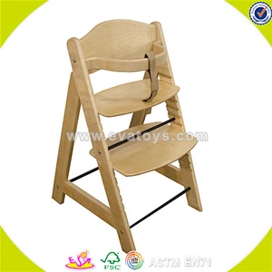 A style wooden Baby high chair for kids European standard wooden Baby high chair W08F017