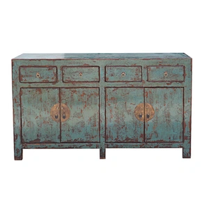 Chinese Antique Furniture in Living Room Cabinets