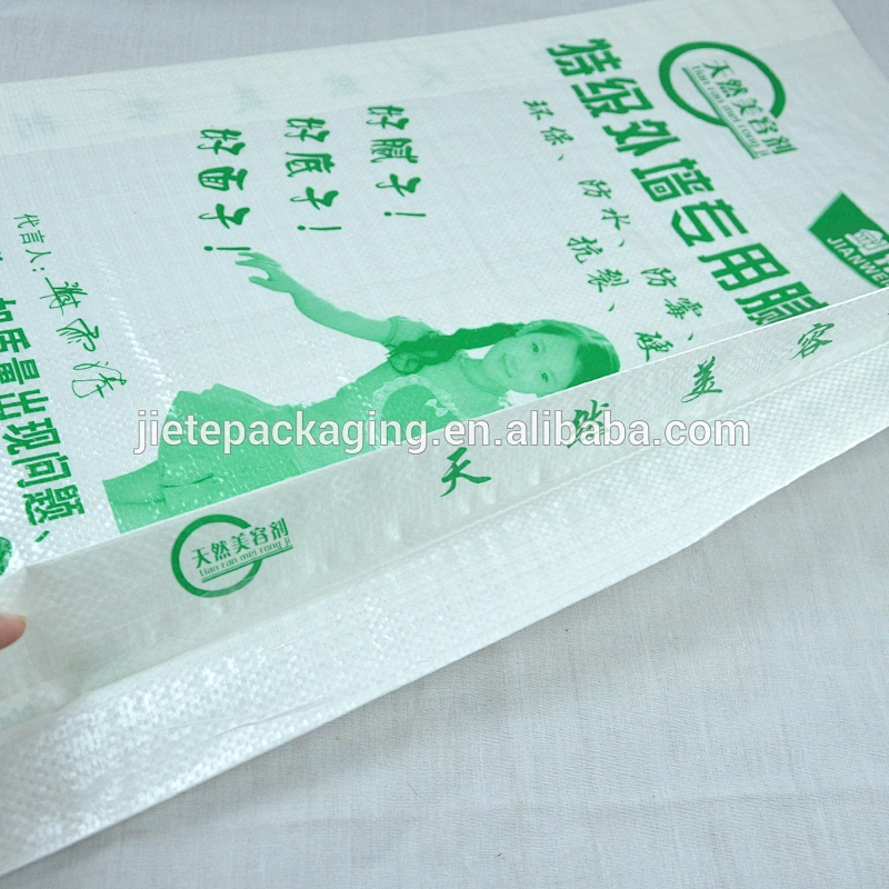 China 50kg pp woven putty powder bags for high quality build cement packaging