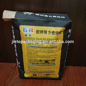 20kg Stand up kraft paper cement packaging bag/sacks for chemical,mortar,cement,tile adhesive,wall putty powder