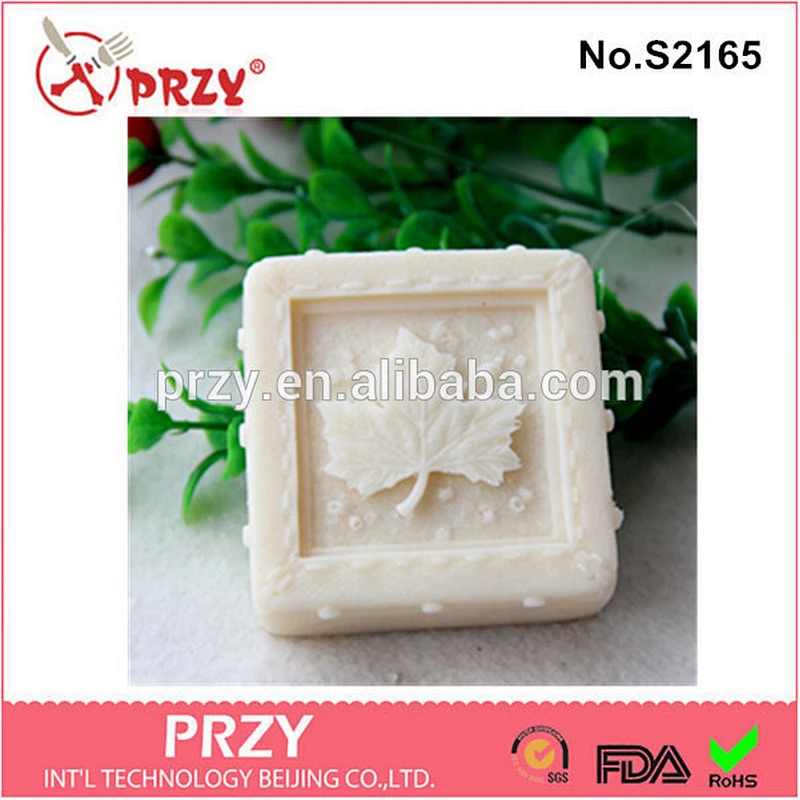 DIY handmade stamp leaf silicone molds for soap making