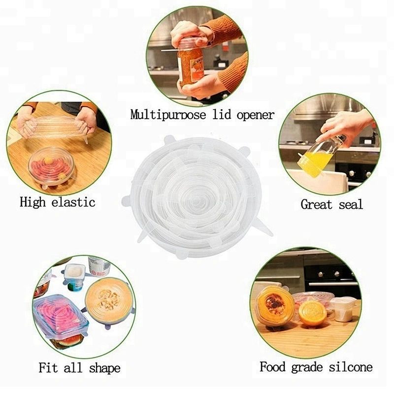 Food Vacuum Film Food Cover Silicone Food Wrap Fresh Keeping Vacuum Cover Kitchen Accessories