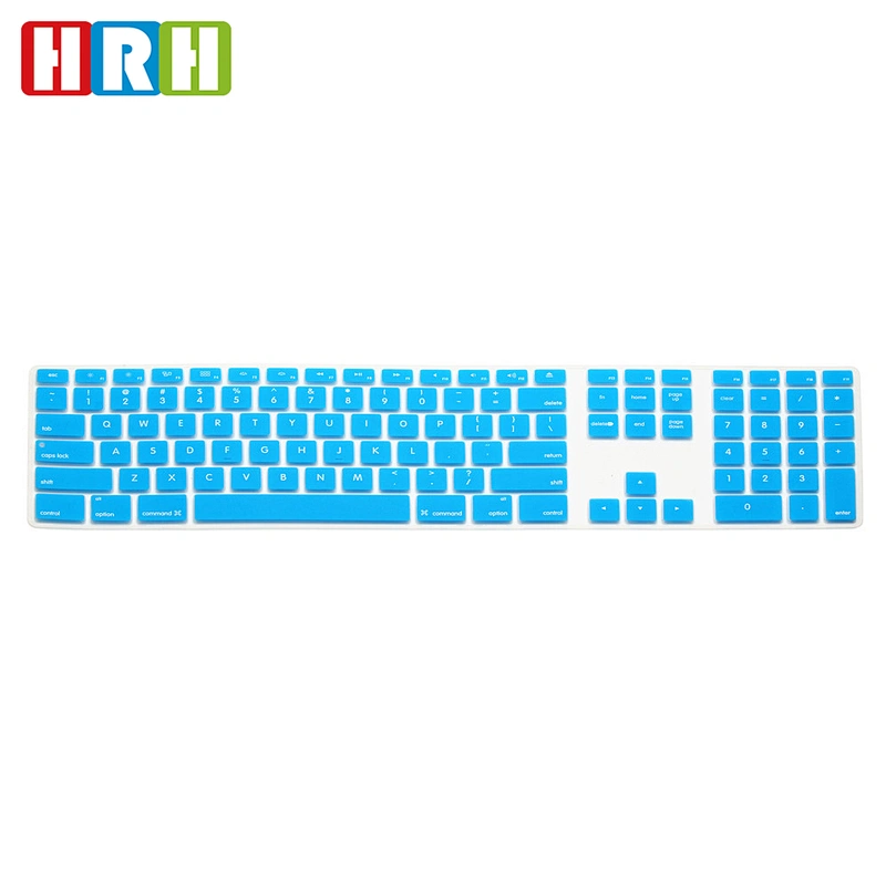 Numeric keypad skin silicone keyboard cover for imac G6 US silicone cover for keyboard for imac
