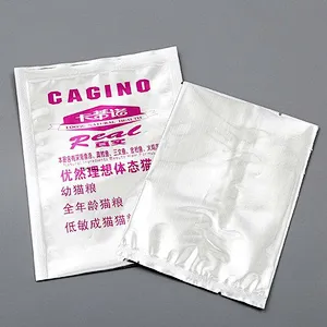 Accept customized pink exquisite PE cat food bagl packaging