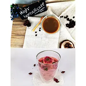 Hot-Sale 450 ML Heat Resistance Double Water Cup  Customized Logo  For Home Office
