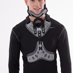 Head and neck support fixed cervical thoracic spine orthosis brace