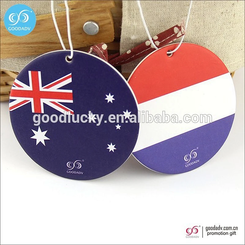 Promotional car air fresheners hanging car air fresheners custom print