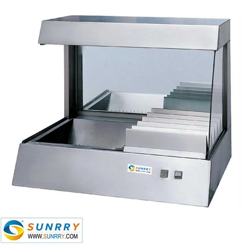 Stainless steel counter top chips worker with 720 watt hot food display for chips (SUNRRY SY-CW80T)