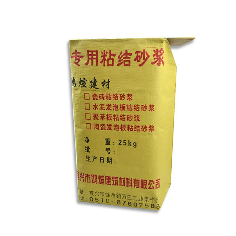 Guaranteed quality 25kg paper cement block bottom valve bag