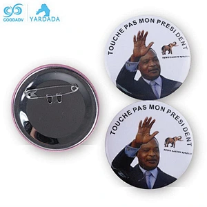 Best selling products metal security badge round name badges china with 25mm size
