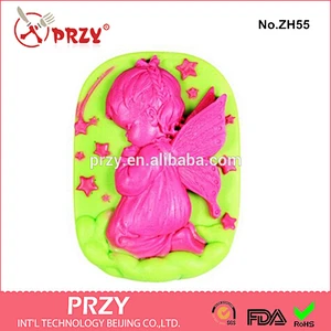 pray for the little girl silicone mold/angel handmade soap mold
