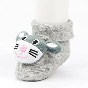 Oem Custom newborn cotton ankle socks non slip infant rubber sole toddler Socks baby cute kids