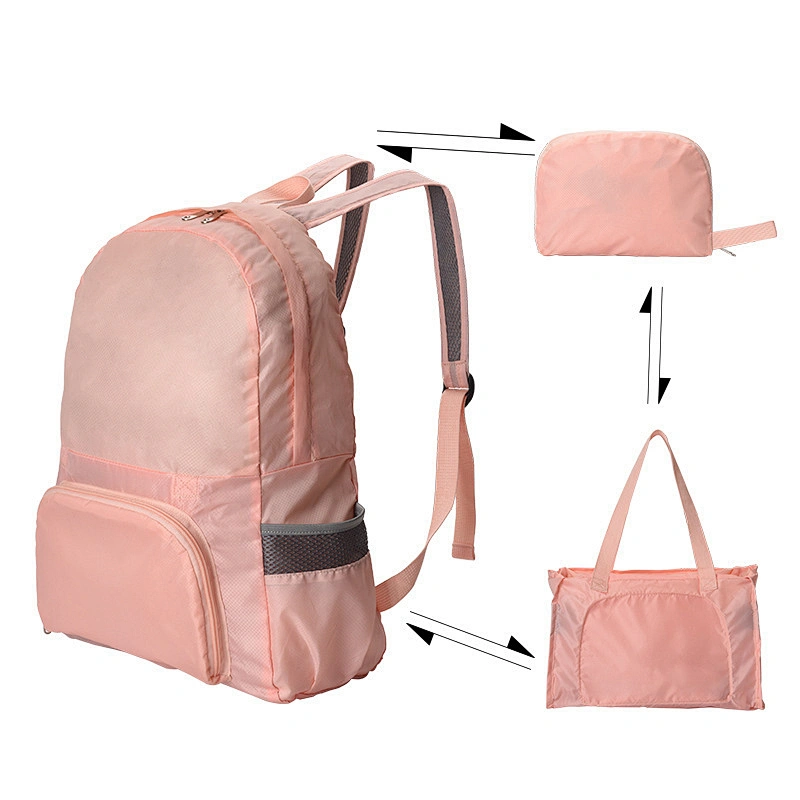 Simple Portable Travel Storage Bag Waterproof Multifunctional Backpack Customized Logo Folding Hand Luggage Bags