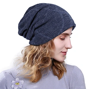 Unisex Womens Mens S Camping Hat Winter Beanie Baggy Warm Wool Ski Cap
