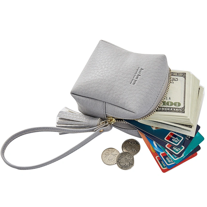 Custom hot selling soft pu leather coin purse wallet for women