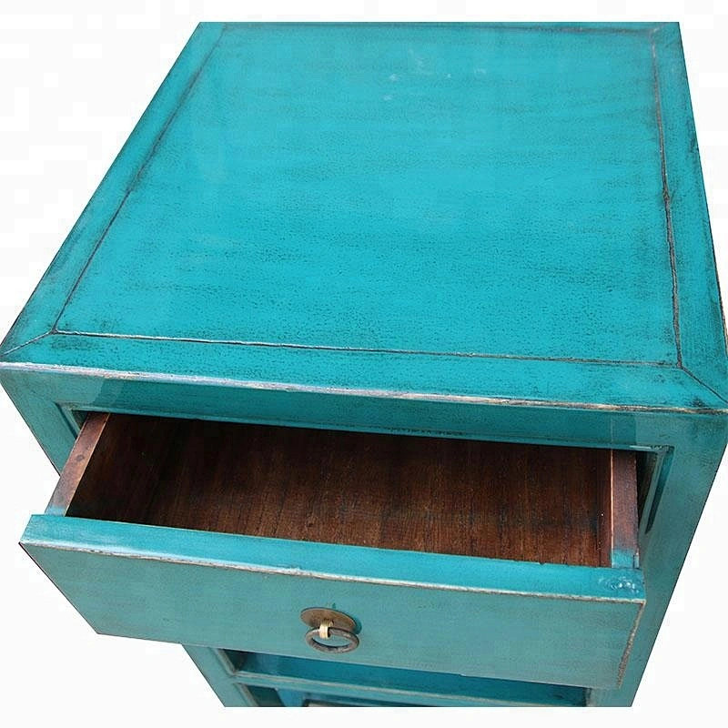 chinese antique lacquered reclaimed wooden furniture flower stand