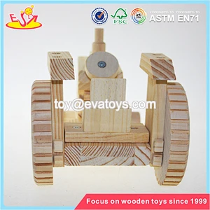 Wholesale high quality wooden truck toy newest wooden craft truck toy for kids W04A1 38