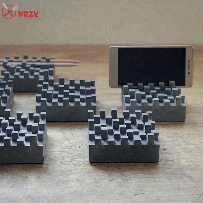 Original Concrete crafts molds Silicone Mobile holders mold Cement Photo holder silicone Office Ornaments molds
