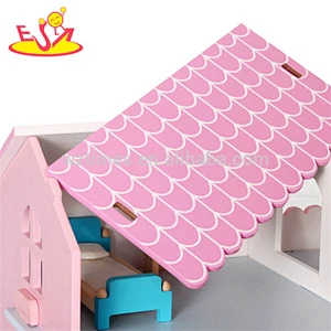 billig billig so tun, als spielen Sie aus Holz riesige Puppenhaus für Kinder W06A320