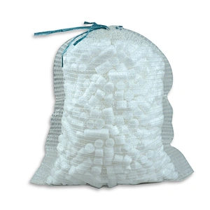 Agriculture use drawstring white raschel mesh bag for garlic,onion,orange,cabbages